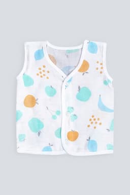  Cotton Button Jhabla For babies - Light Green  034328LIGGRE36M