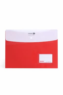 Snap Button Utility Folder (FC Size) - Red 034846REDPACOF1